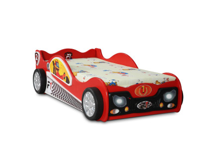 Kinderkamer bedden eenpersoonsbedden auto designer rood bed stijlvolle meubels