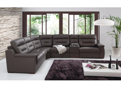 Hoekbank met opbergruimte, koellade, slaapfunctie, slaapsbank, sofas, gestoffeerd woongedeelte.