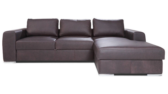 Slaapfunctie hoekbank L-vorm bank Sofa design bank bekleding leer modern slaap