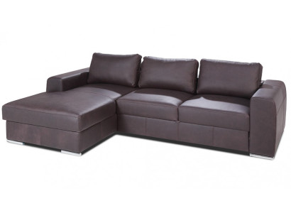 Slaapfunctie hoekbank L-vorm bank Sofa design bank bekleding leer modern slaap