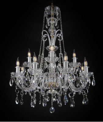 Klassieke plafondkroonluchter lamp verlichting kristal nieuw Boheems armatuur.