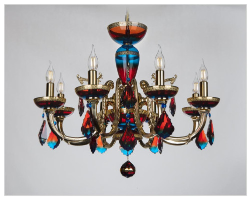 Ontwerp kroonluchter Bohemen plafondlamp kleurrijke kristallen lamp lampen verlichting