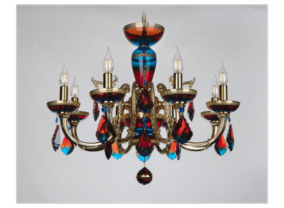 Ontwerp kroonluchter Bohemen plafondlamp kleurrijke kristallen lamp lampen verlichting