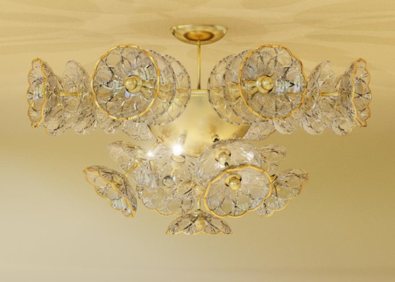 Design kroonluchter Bohemia plafondlamp goud kristallen lamp lampen verlichting