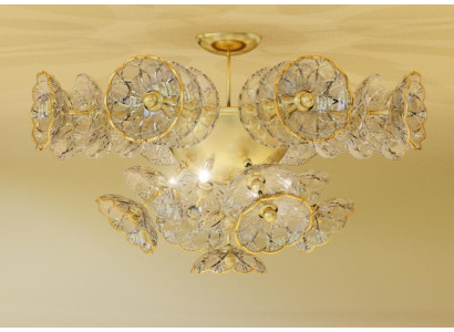 Design kroonluchter Bohemia plafondlamp goud kristallen lamp lampen verlichting