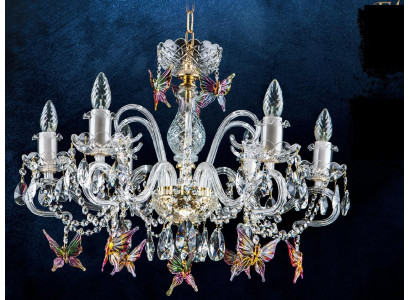 Design Kroonluchter Bohemia Goud Kristallen Lamp Lampen Verlichting Plafondlamp