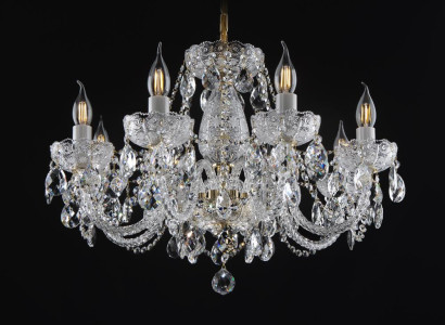 XXL Lamp 8x Lampen Kroonluchter Paleis Villa Verlichting Lamp Kristallen Luster