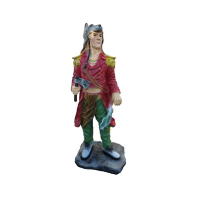 Beeldhouwwerk Houthakker 75 cm Beeld Standbeelden Sculpturen Handgeschilderde Figuren