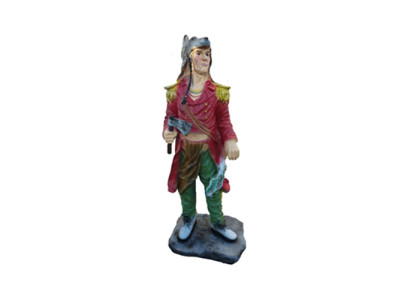 Beeldhouwwerk Houthakker 75 cm Beeld Standbeelden Sculpturen Handgeschilderde Figuren