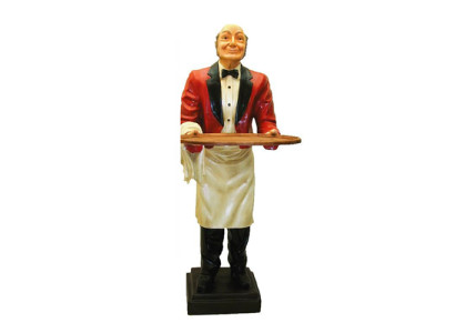 Butler figuur standbeeld figuren beelden sculptuur restaurant hotel 180 cm plank nieuw