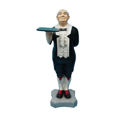 Butler beeld standbeeld figuren beelden sculptuur restaurant hotel 110cm verdieping nieuw