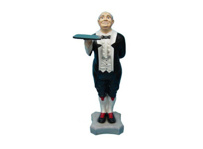 Butler beeld standbeeld figuren beelden sculptuur restaurant hotel 110cm verdieping nieuw