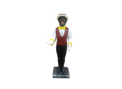 Butler-figuur standbeeld figuren standbeelden sculptuur restaurant hotel 95 cm plank nieuw