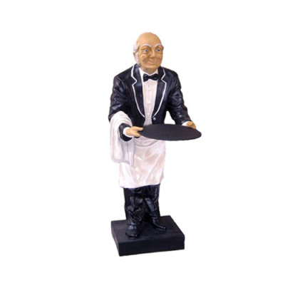 Butler-figuur Beeld Figuren Beelden Sculptuur Restaurant Hotel Schap Ober Nieuw