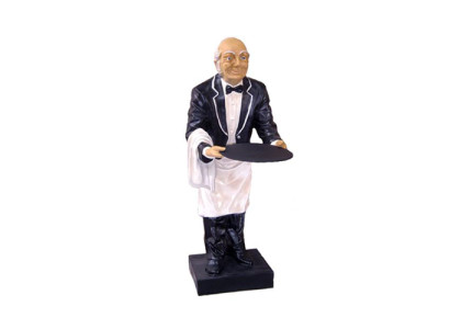 Butler-figuur Beeld Figuren Beelden Sculptuur Restaurant Hotel Schap Ober Nieuw