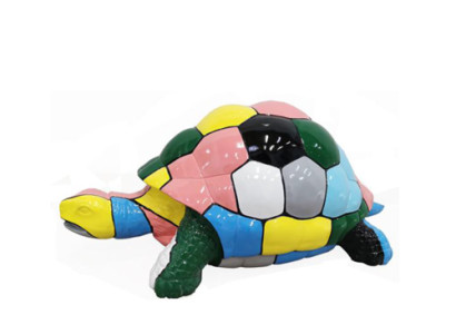Abstracte Designer Figuur Woonkamer Moderne Beeld Schildpad Veelzijdig Beschilderd 109cm