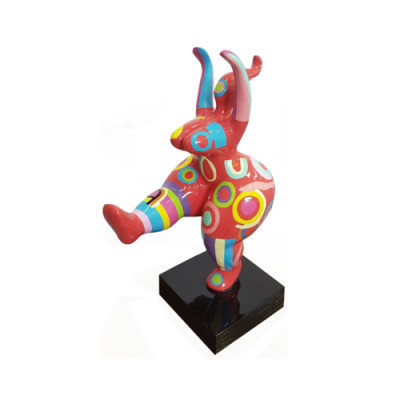 Abstracte Designer Kunst Schattige Figuren Beeld Kleurrijk Geschilderde Sculpturen Beelden