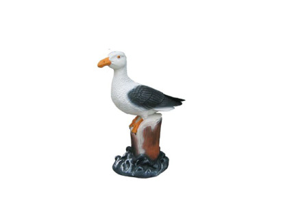 Deko figuur meeuw vogel tuinfiguren sculptuur beelden sculpturen 43cm nieuw