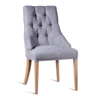Chesterfield armstoel design stoel stof stoelen bekleding luxe fauteuil eetkamer.