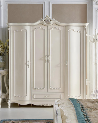 Klassiek antieke stijl kledingkast kast massief hout garderobe kasten barok.