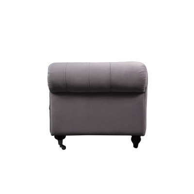 Chesterfield 2-zits Klassieke Luxe Barok en Rococo Sofa in Textiel en Leren Bank