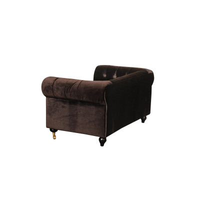 Chesterfield 2-zits Klassieke Luxe Barok Rococo Sofa Textiel Leren Bank