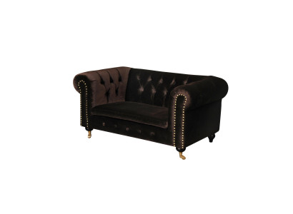 Chesterfield 2-zits Klassieke Luxe Barok Rococo Sofa Textiel Leren Bank