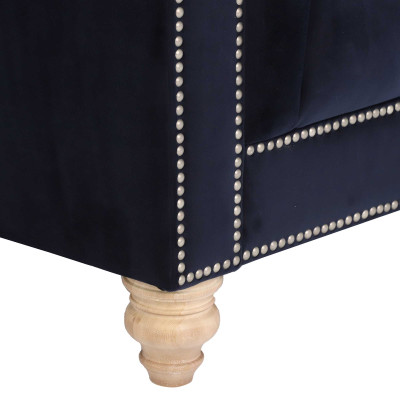 Chesterfield 4-zits Klassieke Luxe Barok Rokoko Sofa Textiel Leder Bank