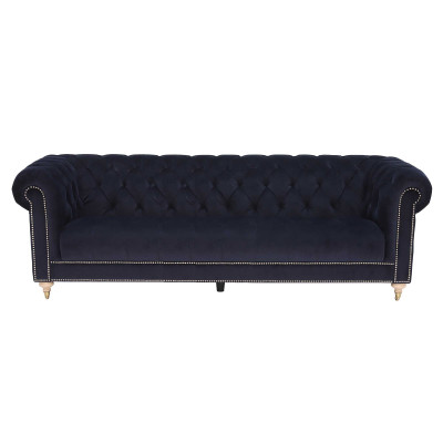 Chesterfield 4-zits Klassieke Luxe Barok Rokoko Sofa Textiel Leder Bank