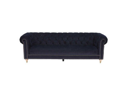 Chesterfield 4-zits Klassieke Luxe Barok Rokoko Sofa Textiel Leder Bank