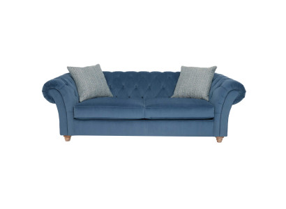 jvmoebel ® Lederen Sofa Bank - Design Bekleding Tweezits Bankstel Blauw Nieuw
