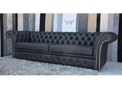 Chesterfield bank sofa stoffen bekleding leer banken bekleding set 3-zits