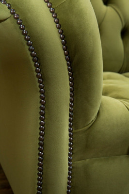 Chesterfield Bank 2-zits Bekleding Zitting Textiel Stof Leder Banken Sofas Sofa