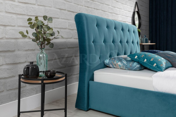 Bett Polster Design Luxe Dubbel Hotelbedden 180x200cm Slaapkamer Fluweel Nieuw