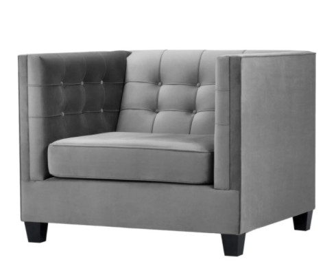 Fauteuil Chesterfield Stof Grijs Nieuw Moderne Creatieve Woonkamer