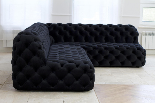 Woonlandschap Sofa Hoek Design Hoek Hoekbank L-vorm Moderne Banken Stofbank Bankstel