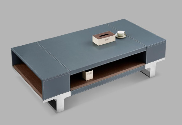 Banktafel Koffie Bijzet Designer Tafels Woonkamer Lederen Salontafels Nieuw