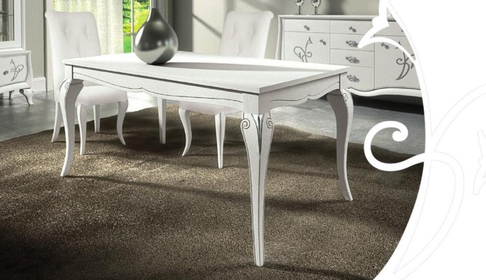 Eettafel Uitschuifbare Tafel xxl Tafels Modern Hout Eetkamer Design Wit Nieuw