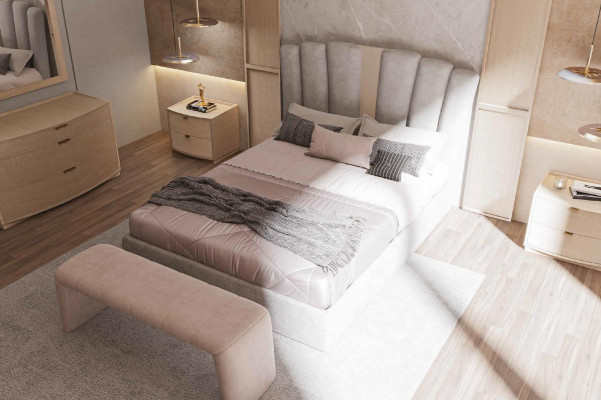 Hocker Bekleding Zitontwerp Textiel Relax Luxe Sofa Zitbank Stof Modern