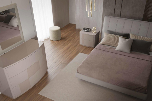 Tweepersoonsbed hout gestoffeerde bedden tweepersoons bedframe modern luxe slaapkamer bed.