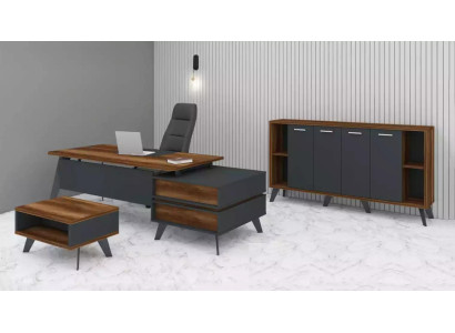 Kantoormeubel Compleet Set 3-delig Kantoorartikelen Bureau Kast