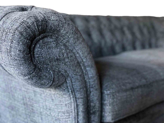 Chesterfield 3-zitsbank Bekleding Zit Textiel Stof Banken Sofa Nieuw