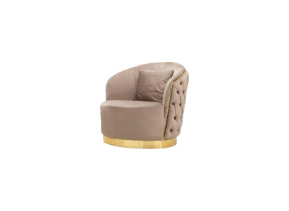 Woonkamer ontwerper Beige Chesterfield fauteuil bekleding meubels Luxe design
