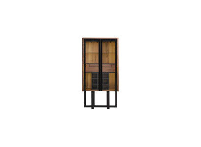 Bruine luxe vitrinekast glazen vitrine LED-kast designer-barschranken nieuw