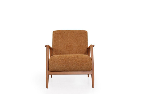 Bruine Relaxfauteuil Designer Lounge Meubels Woonkamer Club Enkelzitter