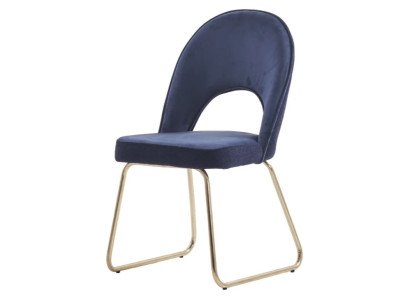 Eetkamer Blauw 6x Stoelen Hout Luxe Fauteuil Woonkamer Meubels 6-dlg. Nieuw