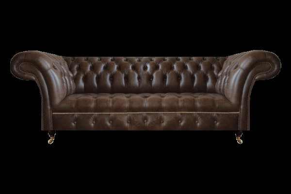 Bruine Chesterfield leren bank woonkamer banken designer robuuste meubels