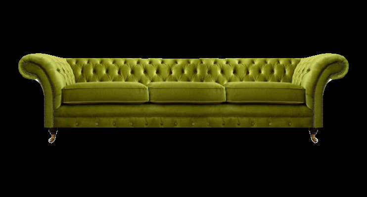 Chesterfield olijfgroene gestoffeerde bank met slaapfunctie sofa woonkamer meubels