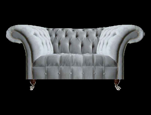 Lichtgrijze Chesterfield gestoffeerde designerbank Stijlvol modern zitmeubilair