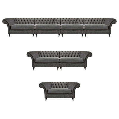 Chesterfield Designer Banken Set Stoff Zitbanken Designer Meubels